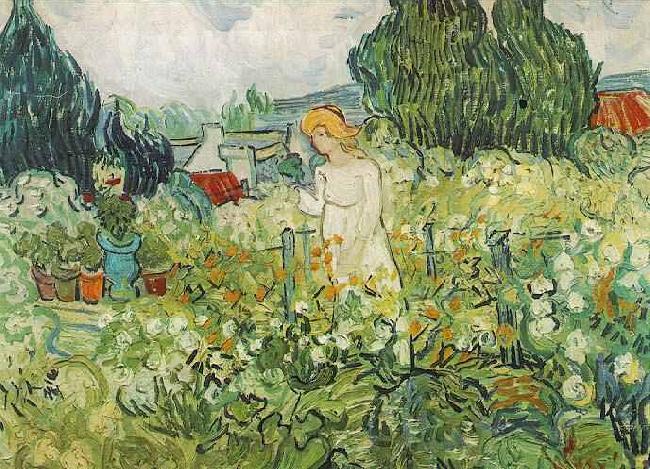 Vincent Van Gogh Marguerite Gachet in the Garden Spain oil painting art
